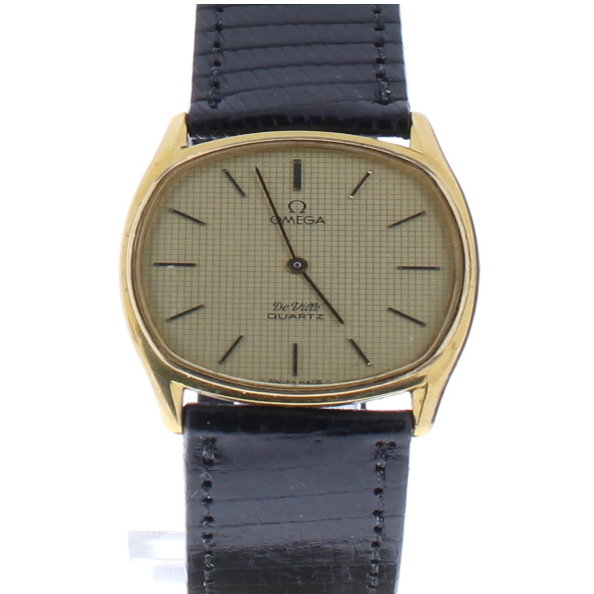 Omega De Villa Champagne Dial Quartz Watch 1365