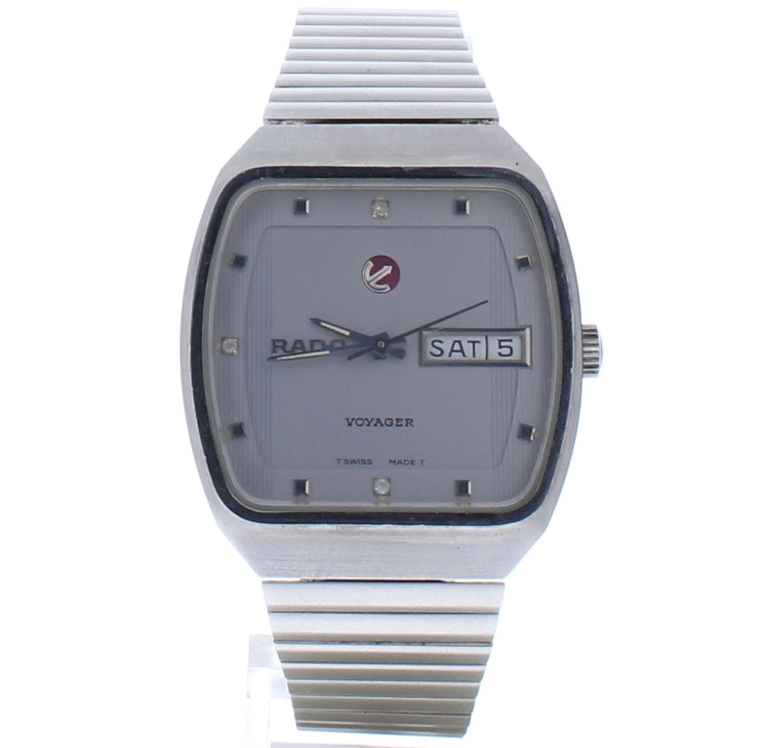 Rado Voyager Silver Dial Stainless Steel Mens Watch 636.3262.4.8