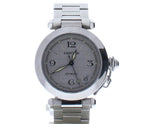 Cartier Pasha De 2384 Stainless-steel with Silver Dial Men's Automatic Watch.