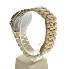 Rolex Date 34 Yellow-gold 1550 Mother-of-Pearl Dial Women's 34-mm Automatic-self-wind Sapphire crystal. Swiss Made Wrist Watch