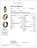 Rolex Oyster Perpetual 34 Yellow-gold 6634 Champagne Dial Womens 34-mm Automatic self-wind Sapphire crystal. Swiss Made Wrist Watch