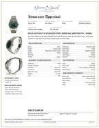 Rolex DateJust 36 Stainless-steel 16030 Green Dial Mens 36-mm Automatic self-wind Sapphire crystal. Swiss Made Wrist Watch