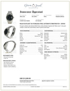 Rolex DateJust 36 Stainless-steel 1601 Black Dial Mens 36-mm Automatic self-wind Sapphire crystal. Swiss Made Wrist Watch