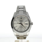 Rolex Date Just II Stainless-steel 116300 Silver Dial Men's 41-mm Automatic self-wind Sapphire crystal. Swiss Made Wristwatch