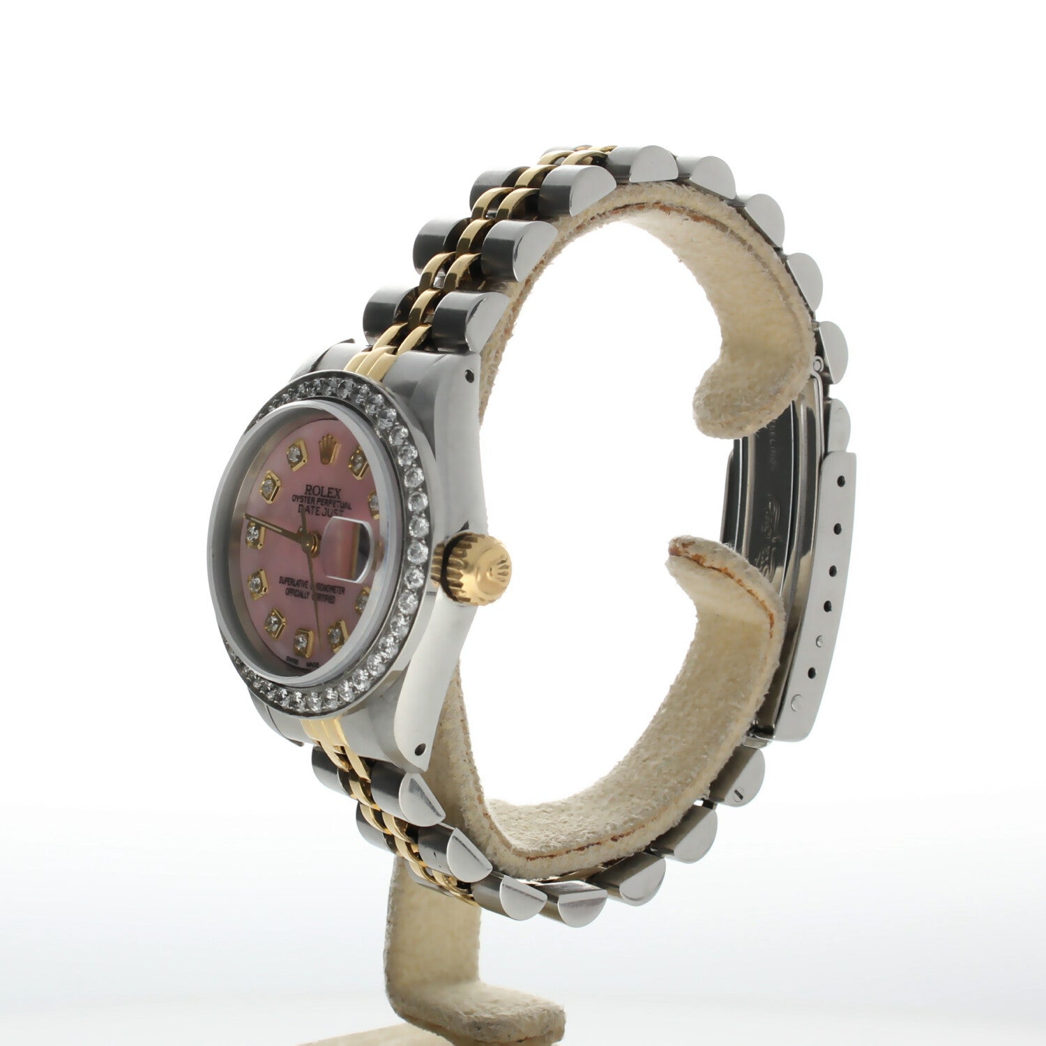 Rolex DateJust 26 Stainless-steel 69173 Mother-of-Pearl Dial Womens 26-mm Automatic self-wind Sapphire crystal. Swiss Made Wrist Watch