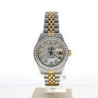 Rolex DateJust 26 Stainless-steel 69173 Mother-of-Pearl Dial Womens 26-mm Automatic self-wind Sapphire crystal. Swiss Made Wrist Watch