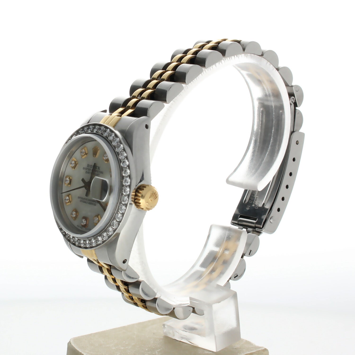 Rolex DateJust 26 Stainless-steel 69173 Mother-of-Pearl Dial Womens 26-mm Automatic self-wind Sapphire crystal. Swiss Made Wrist Watch