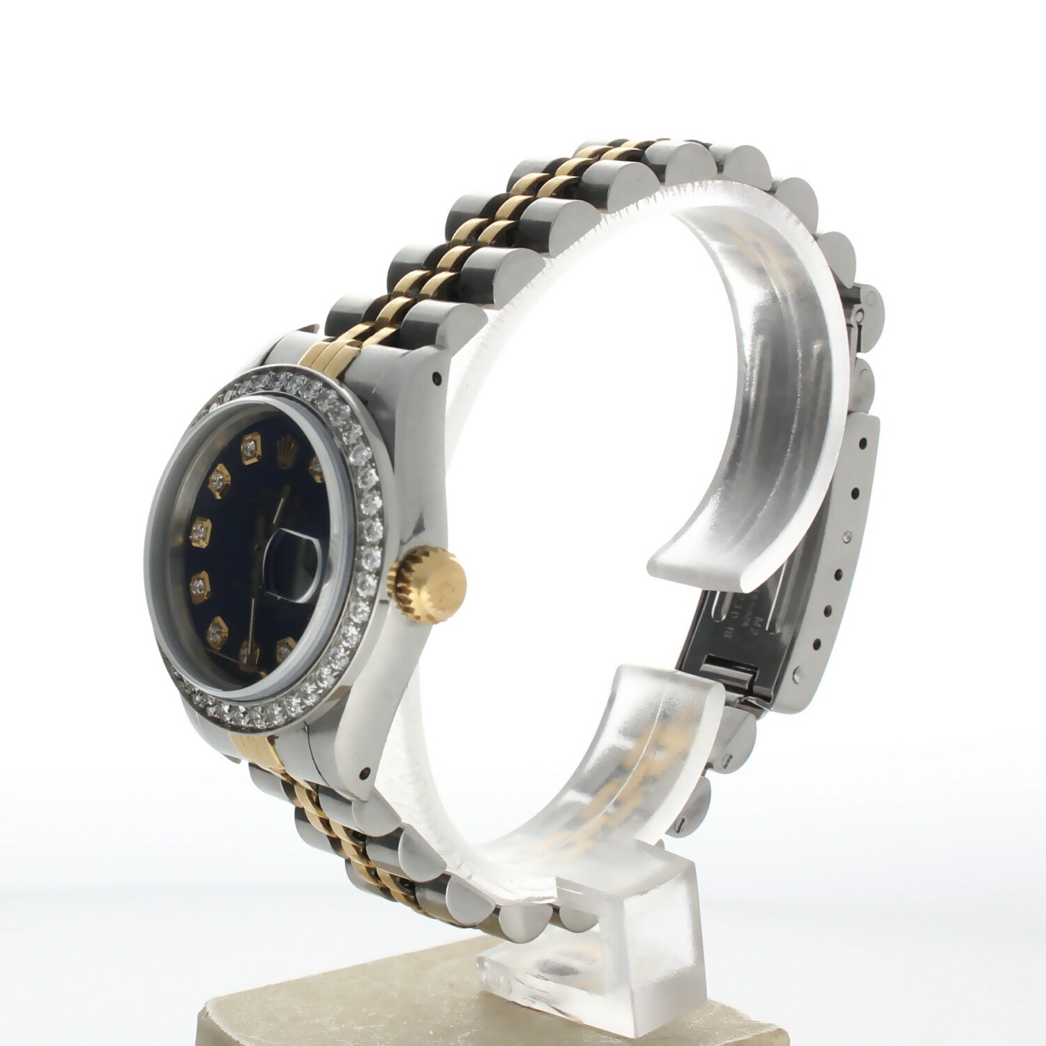 Rolex DateJust 26 Stainless-steel 69173 Blue Dial Womens 26-mm Automatic self-wind Sapphire crystal. Swiss Made Wrist Watch