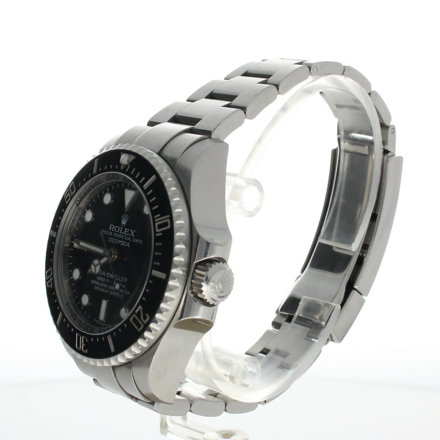Rolex Deepsea Sea-Dweller Stainless-steel 116660 Black Dial Mens 44-mm Automatic self-wind Sapphire crystal. Swiss Made Wrist Watch
