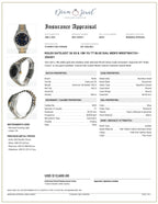 Rolex DateJust 36 Stainless-steel 16013 Blue Dial Mens 36-mm Automatic self-wind Sapphire crystal. Swiss Made Wrist Watch