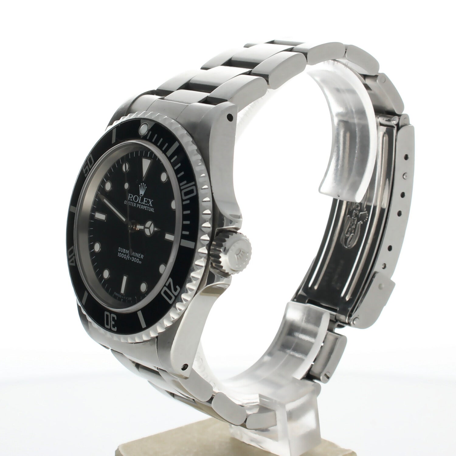 Rolex Submariner (no date) Stainless-steel 14060 Black Dial Mens 40-mm Automatic self-wind Sapphire crystal. Swiss Made Wrist Watch