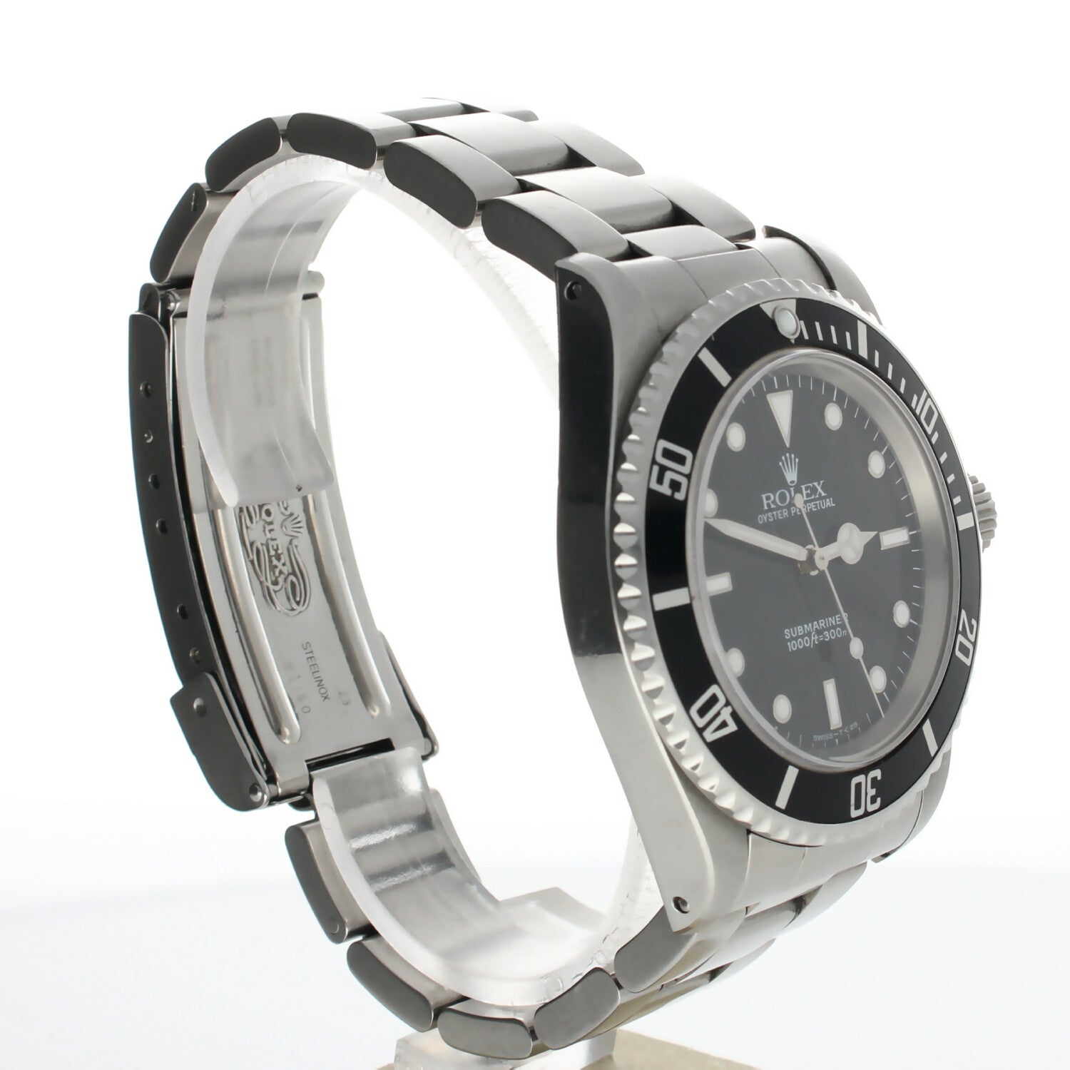 Rolex Submariner (no date) Stainless-steel 14060 Black Dial Mens 40-mm Automatic self-wind Sapphire crystal. Swiss Made Wrist Watch