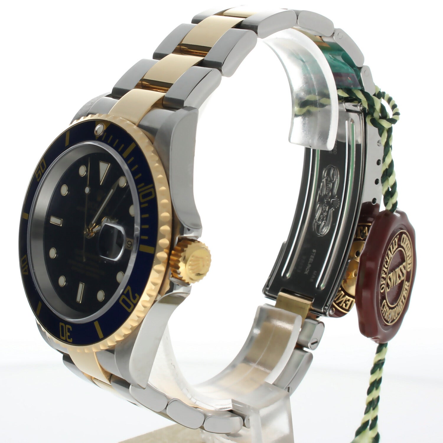 Rolex Submariner Stainless-steel 16613 Blue Dial Mens 40-mm Automatic self-wind Sapphire crystal. Swiss Made Wrist Watch