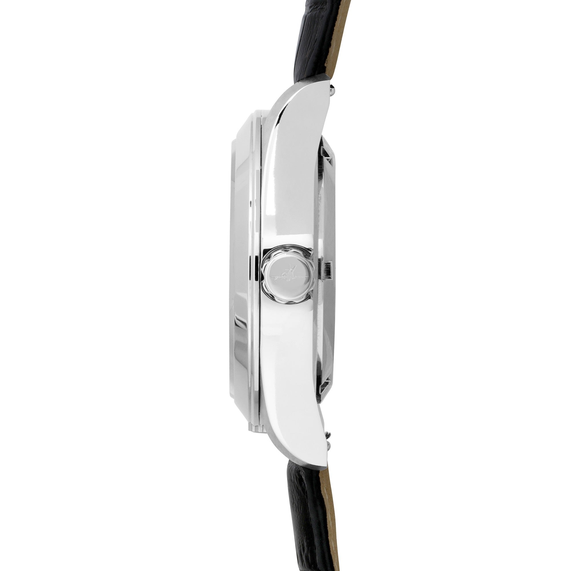Abingdon Amelia Runway Black GMT Pilot Watch with Black Leather Strap AM-RB