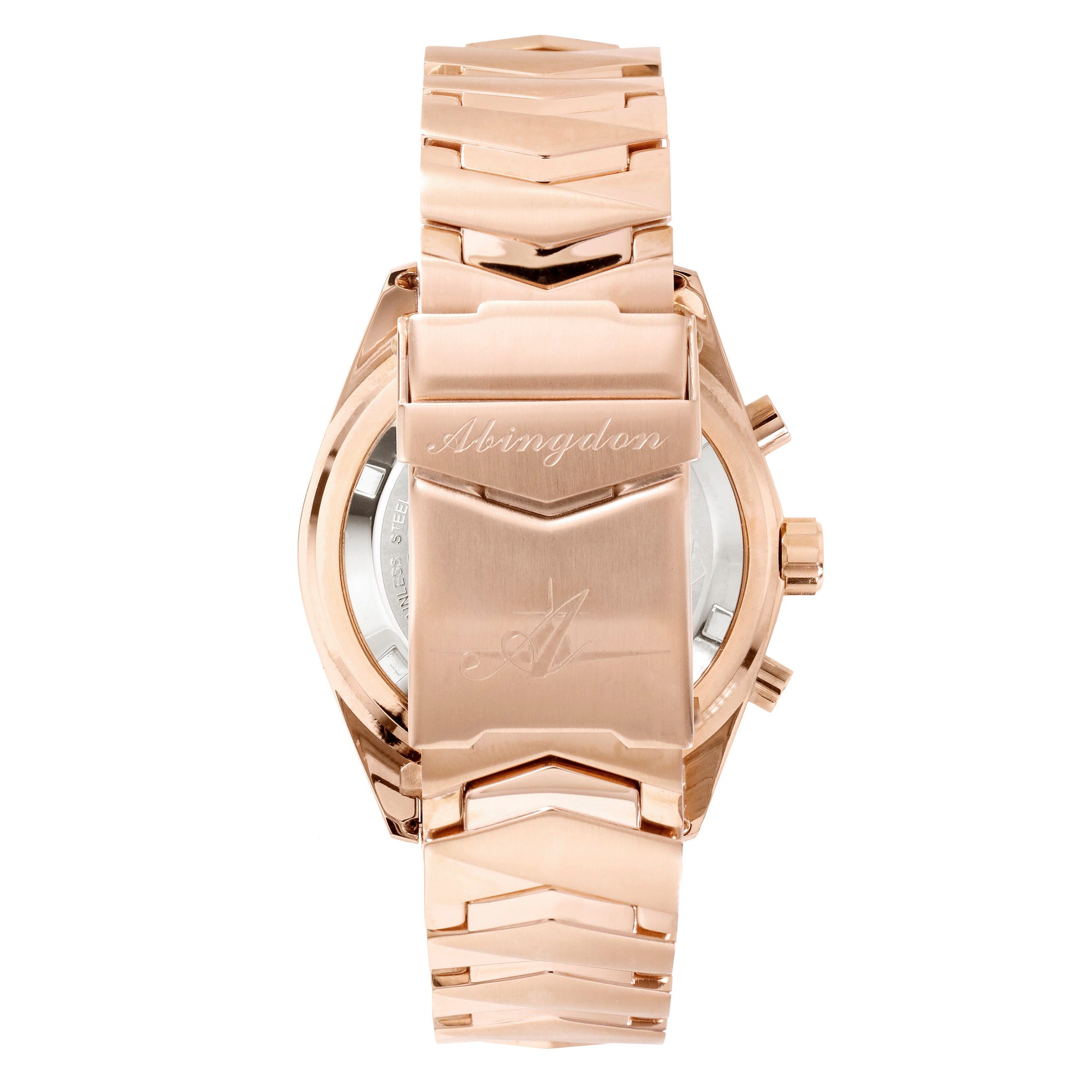 Abingdon Womens Katherine First Class Rose Gold Chronograph ATIS Pilot Watch KA-FCLA