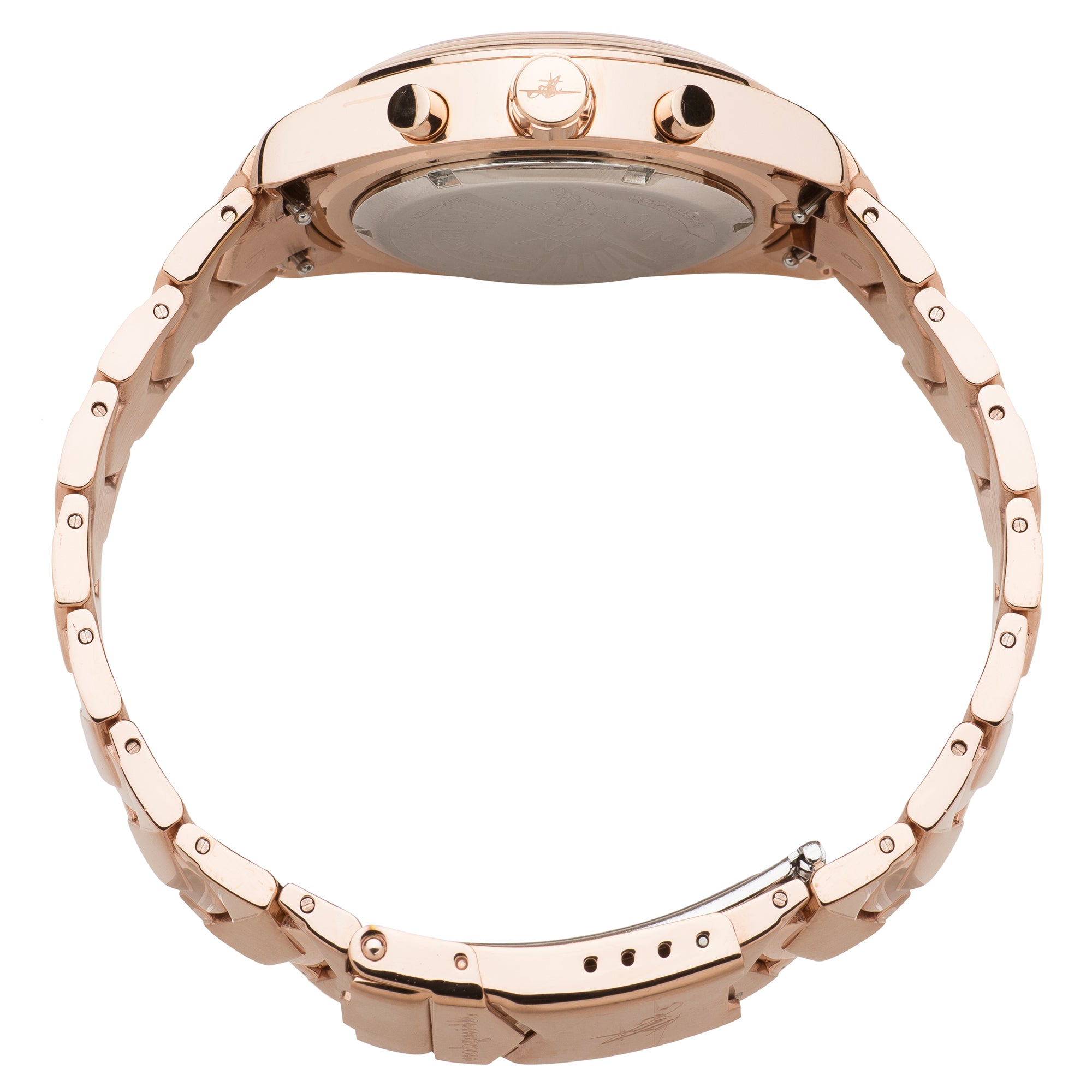 Abingdon Womens Katherine First Class Rose Gold Chronograph ATIS Pilot Watch KA-FCLA