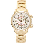 Abingdon Women's Elise Egyptian Gold Tri-Time Travel Watch EL-GOLD