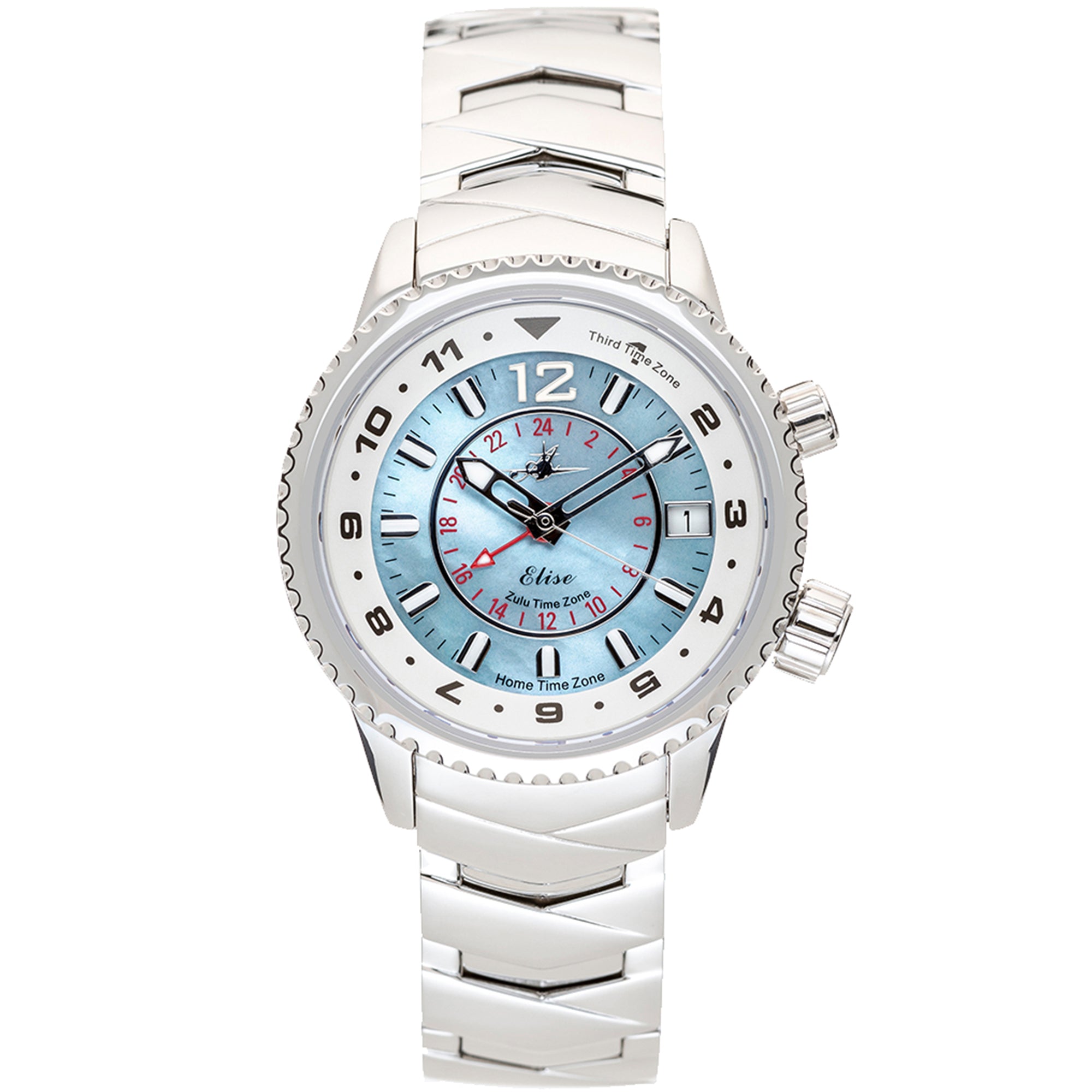 Abingdon Women's Elise North Star Tri-Time Travel Watch EL-NSTR