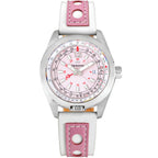Abingdon Amelia Stainless-steel Rosette Pink Pink Dial Womens 40-mm Quartz Sapphire crystal. Wrist Watch