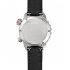 Abingdon Women Jane Mission Tactical Diver's Bezel and Compass Watch with Black Silicone Strap