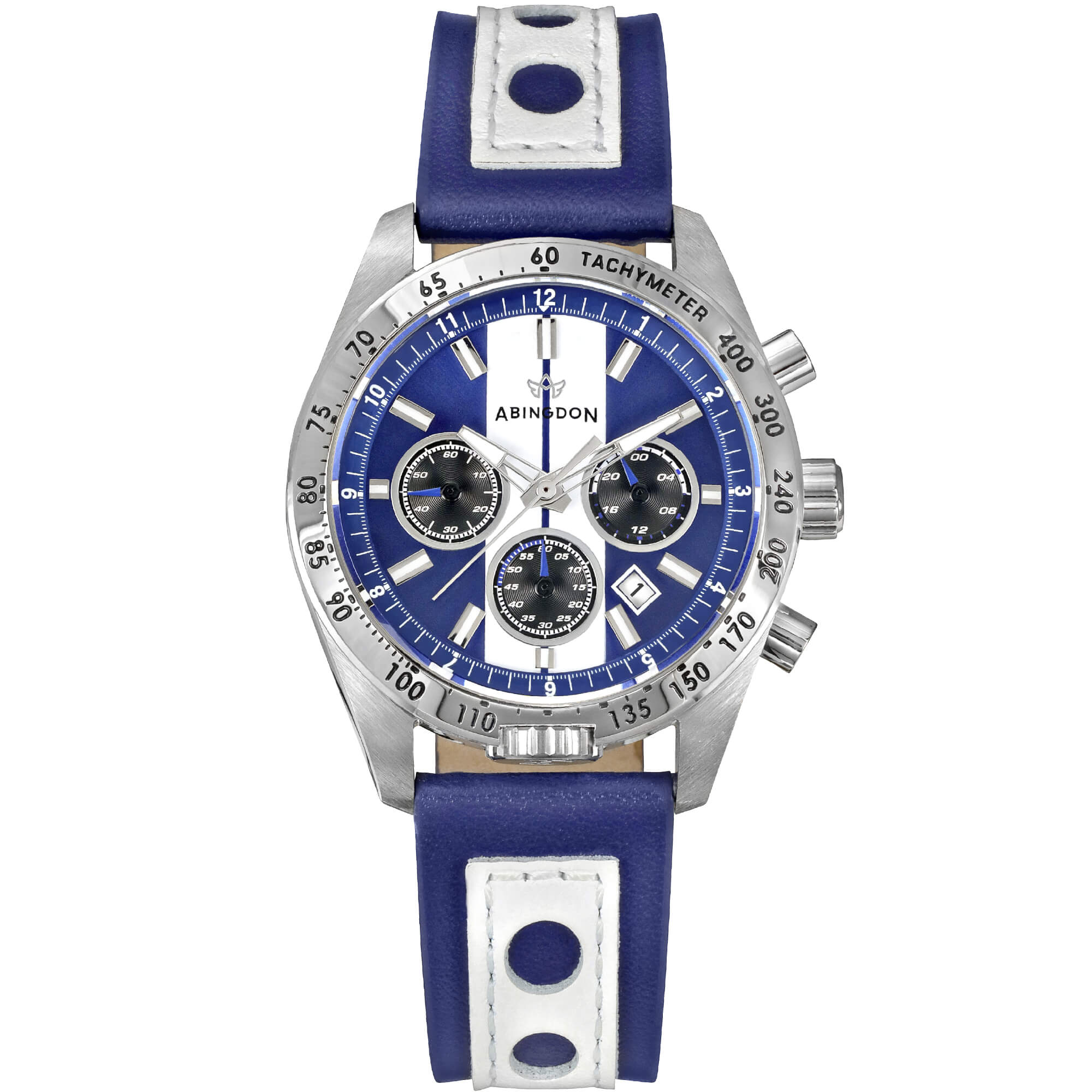 Abingdon Women Jordan Cobra Tachy Watch with Camel Leather Strap