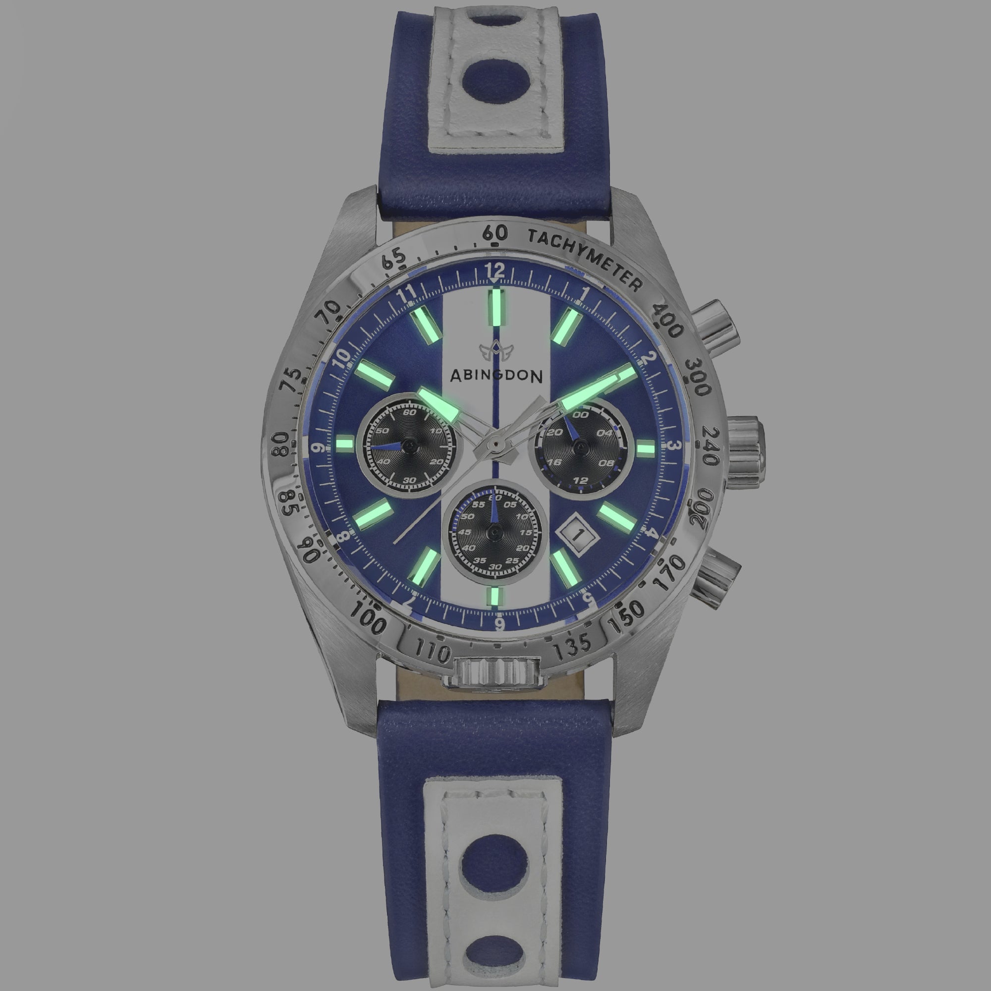 Abingdon Women Jordan Cobra Tachy Watch with Camel Leather Strap