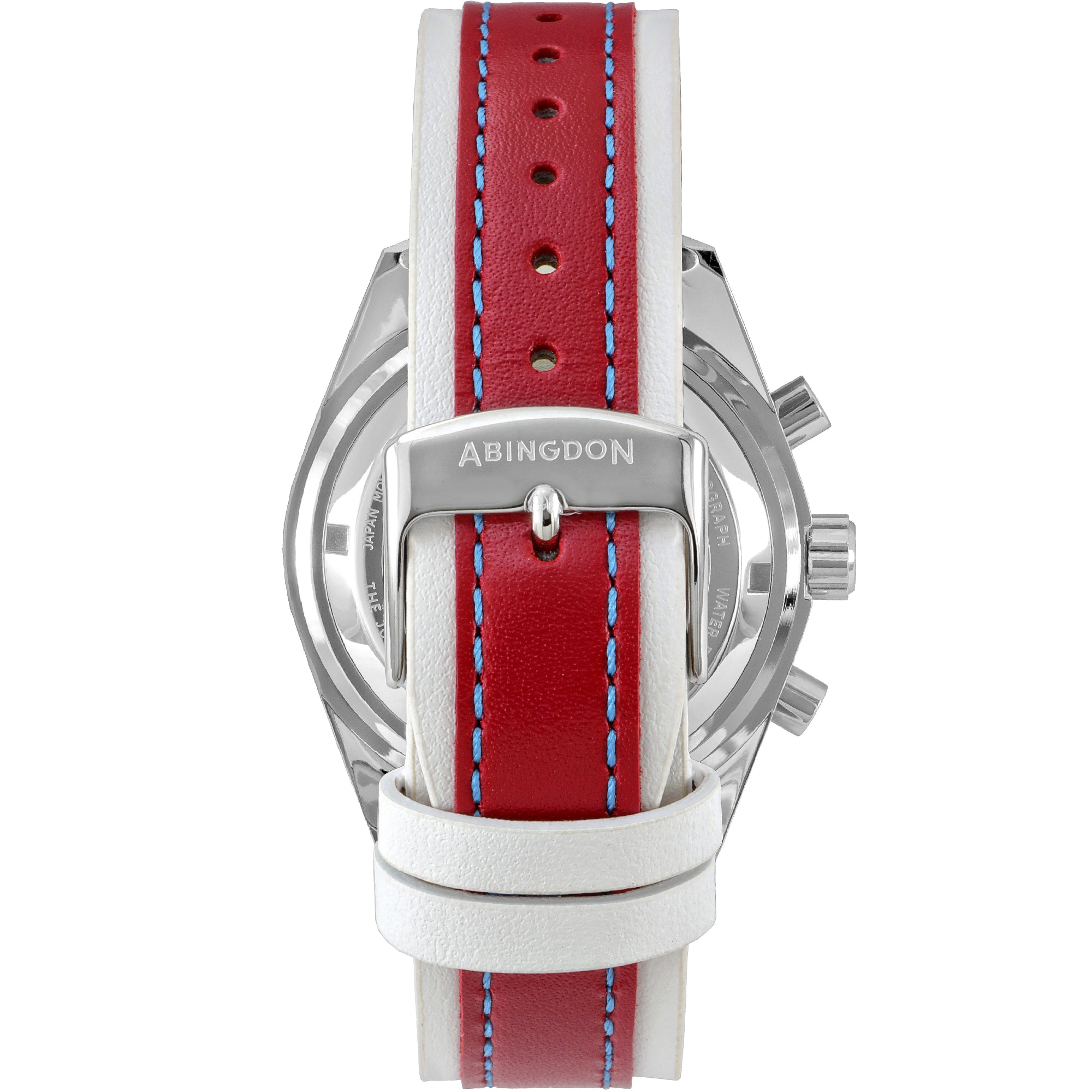 Abingdon Women Jordan Victory Red Tachy Watch with Camel Leather Strap