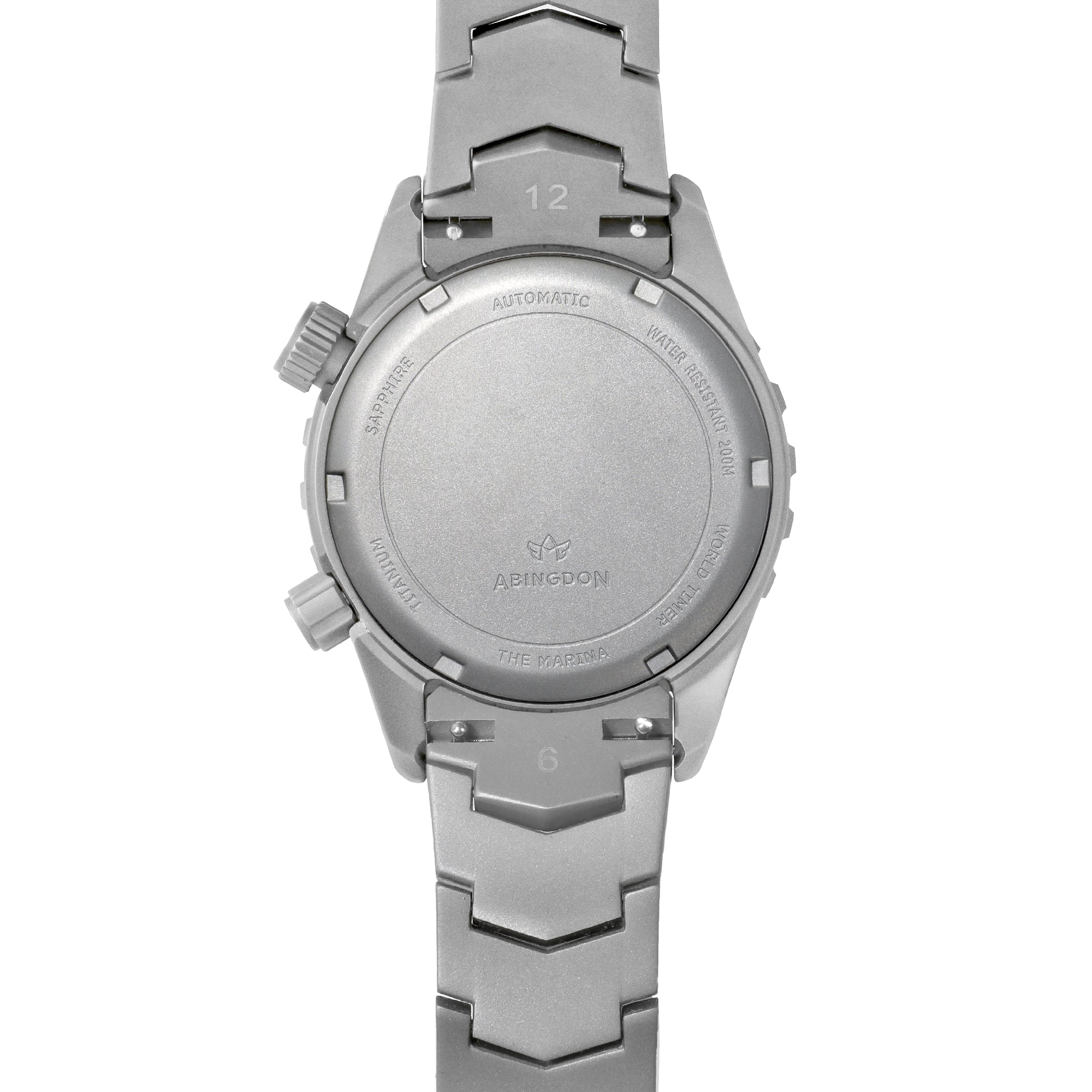 Abingdon Womens Marina Reef Red Automatic Diver's Multifunctional Titanium Watch Set MA-RRED