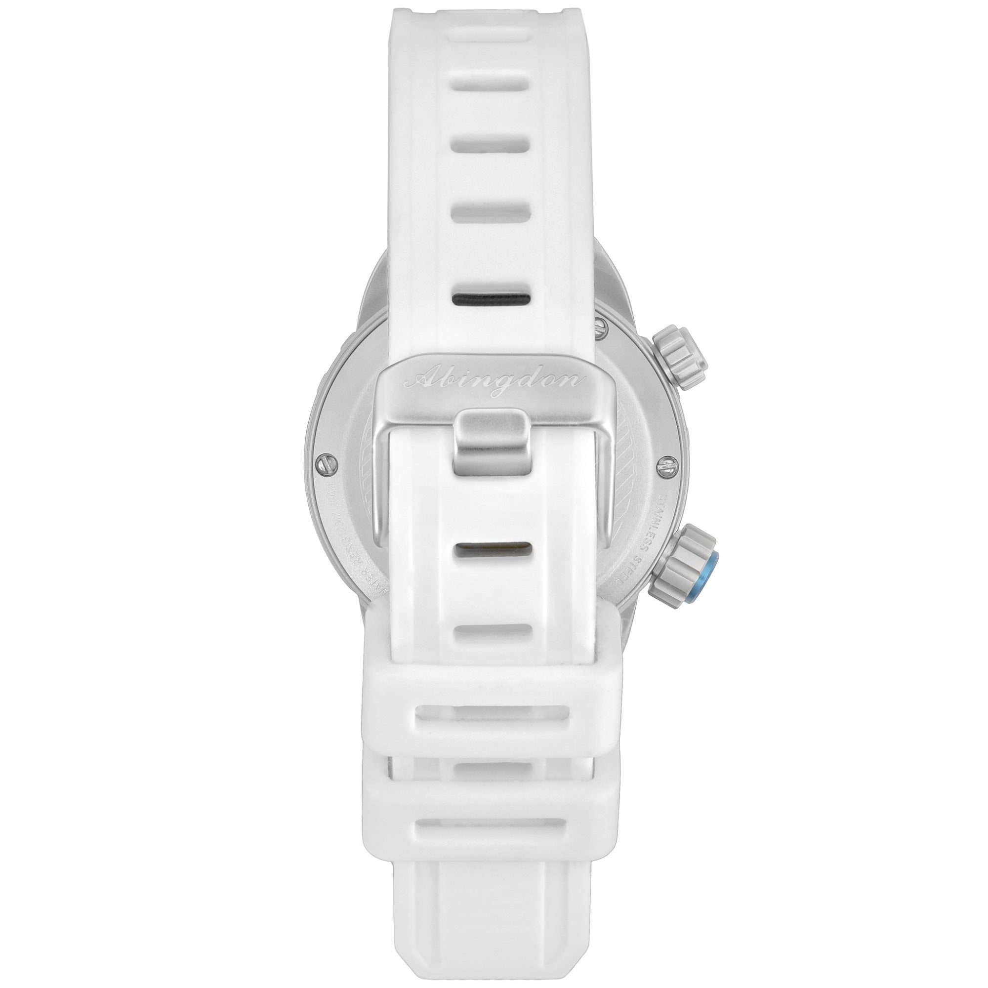 Abingdon Women Nadia Whitewater Automatic Dive Watch with White Silicone Strap